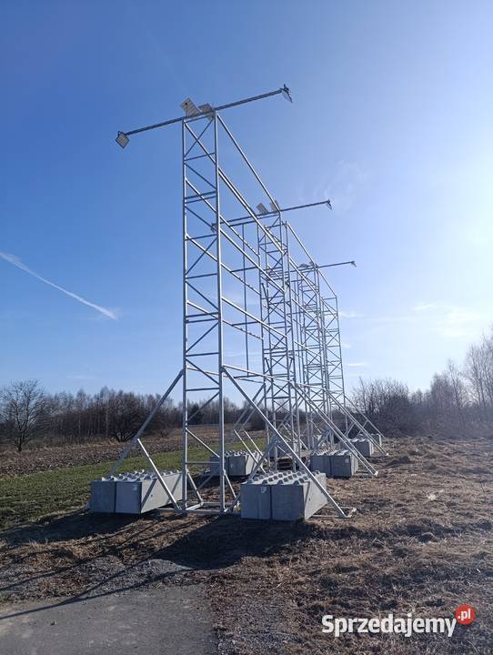 Konstrukcja bilbord REKLAMA autostrada śląskie Czarny Las