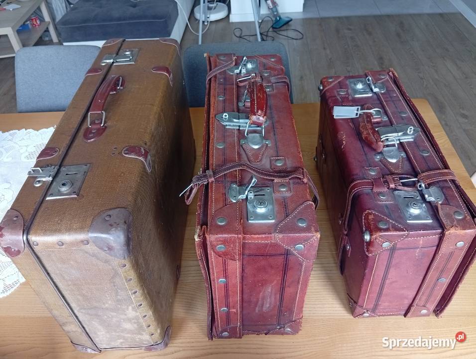 Walizki vintagez minionej epokiIdealne jako Syców