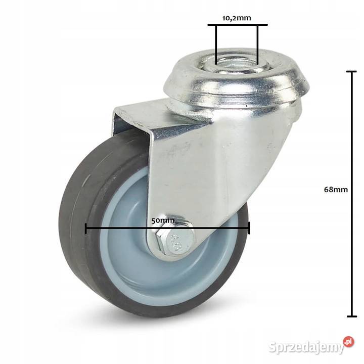 Koło skrętne 50mm 40 guma termoplastyczna Kozienice