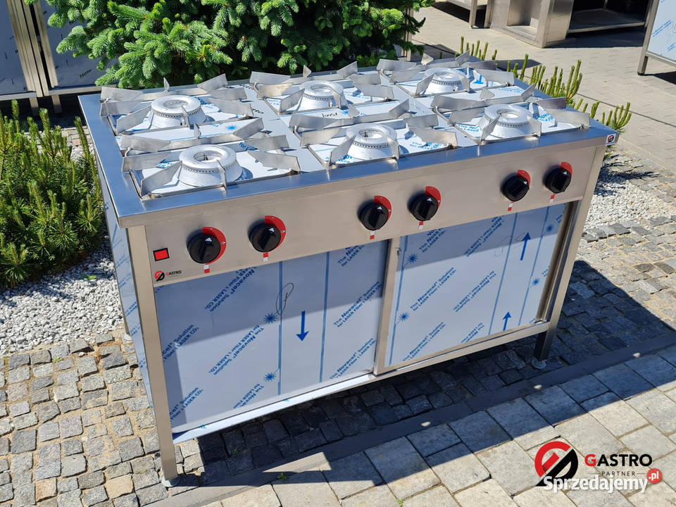 Nowa Kuchnia gazowa 6 palnikowa z gwarancją Gastronomia