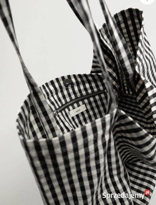 nowa MANGO shopper torba miejskabawełniana Łódź