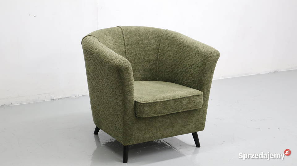 TEE WYGODNY FOTEL OKAZJA zielona tkanina Poznań