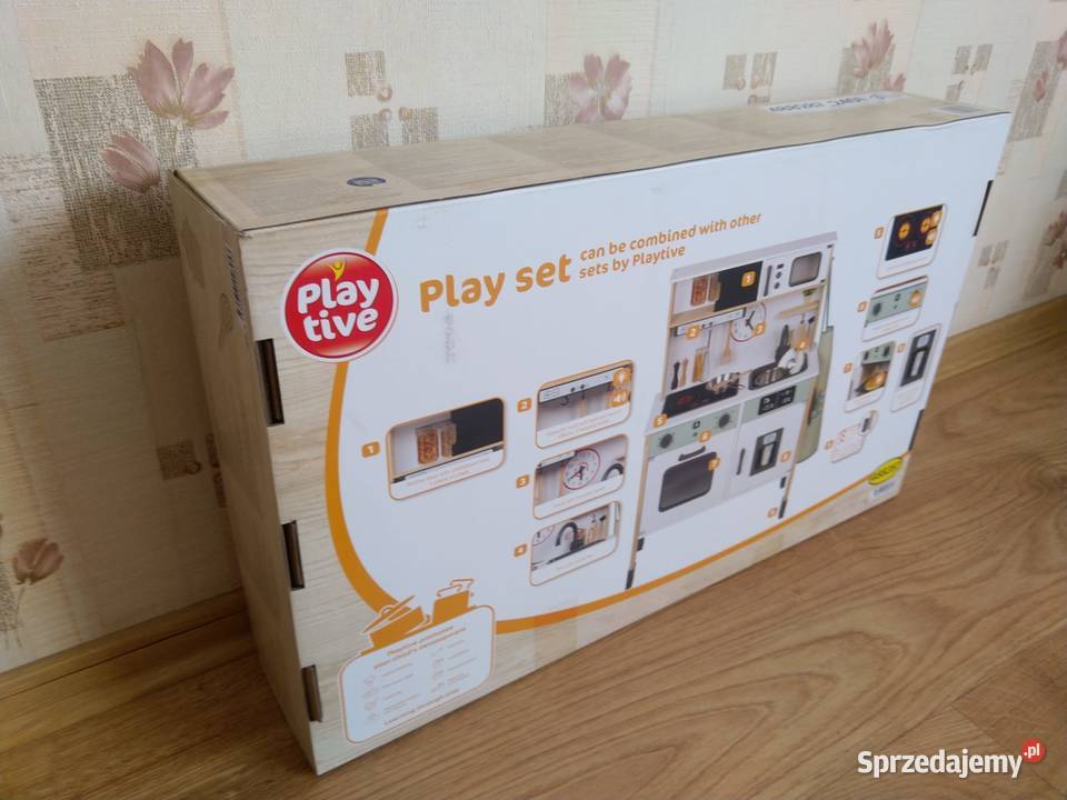 NAJTANIEJ Drewniana Kuchnia 103 Dźwięk Światło 3 lata+ sprzedam