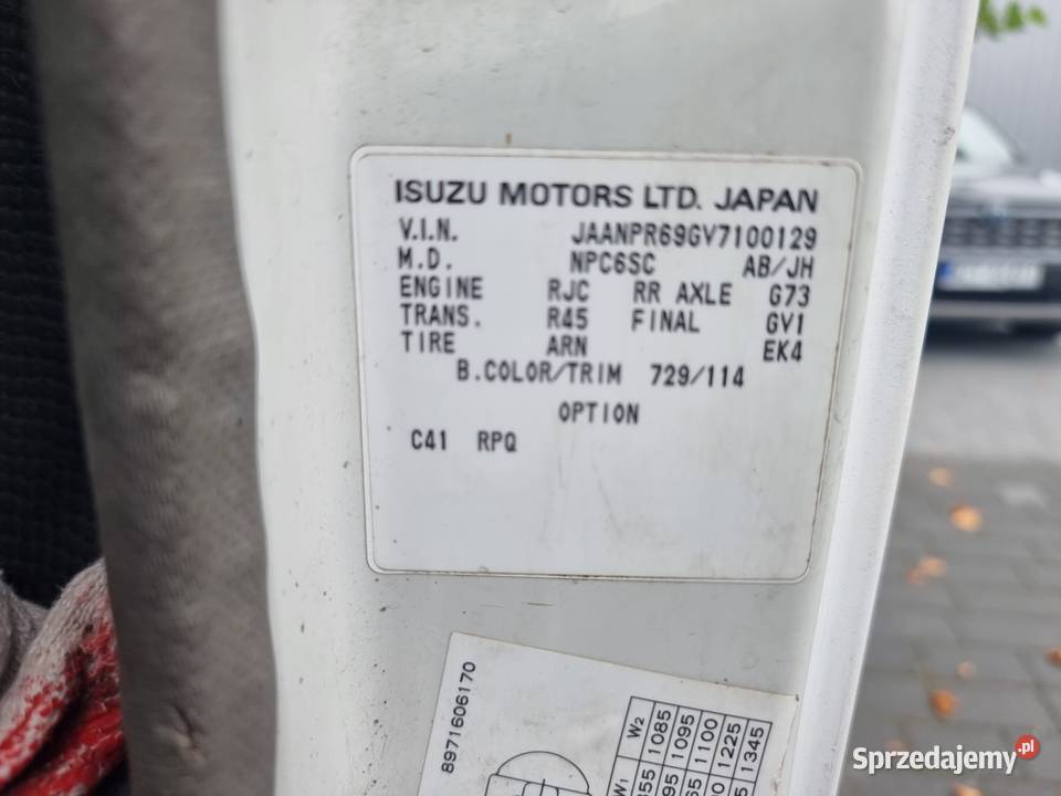 Isuzu NPR z HDS I wywrotem Działki