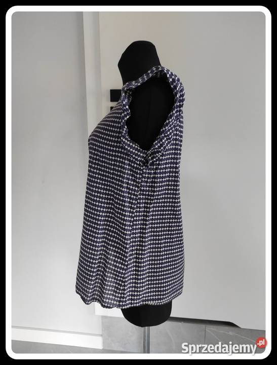 Look bluzka 44 XXL wzorzysta w fioletowe owale Bluzki i koszule mazowieckie sprzedam