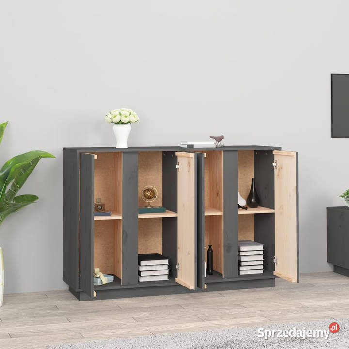 Szafka szara 120x35x80 lite drewno sosnowe mazowieckie Warszawa