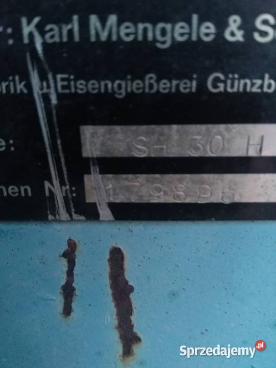 Sieczkarnia Mengele sh 30 Cząszczew