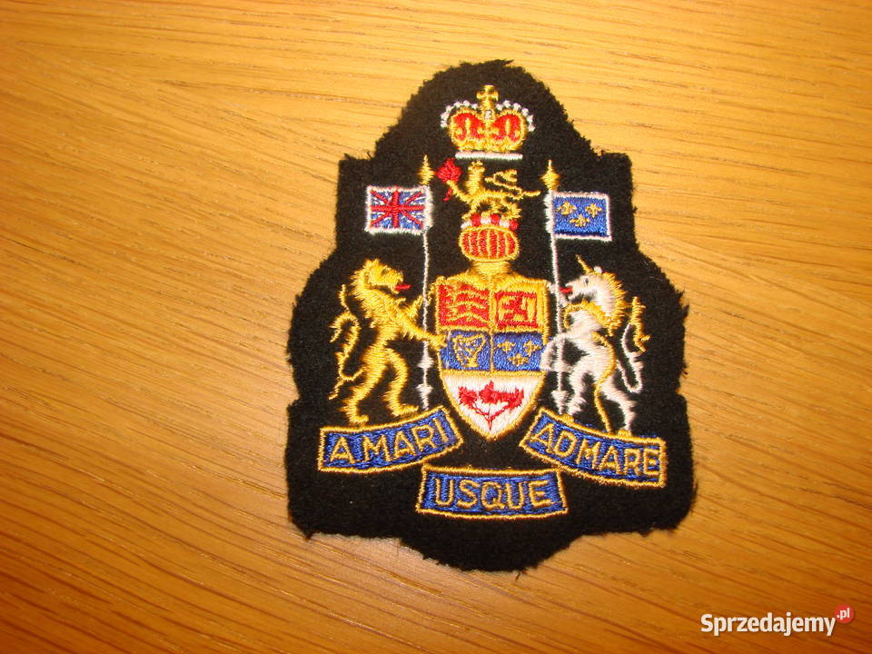 Royal Canadian Navy naszywka z mottem Pruszcz Gdański