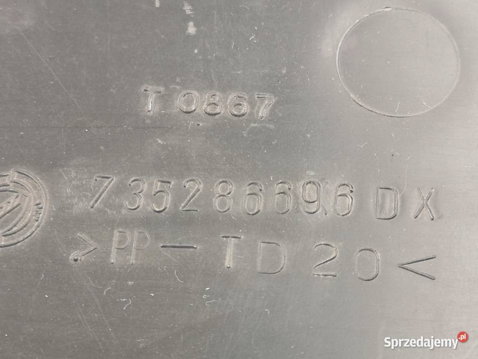 LISTWA NAKŁADKA PROGU PRAWA FIAT DOBLO 2005 NOWA