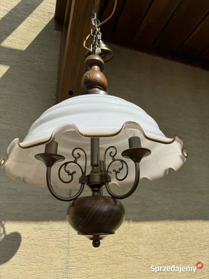 Lampa wisząca stylowa żyrandol świeczkowy zwis