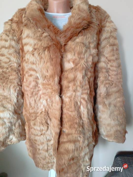 Futro naturalne rude r44 Skóra naturalna  mazowieckie Karczew