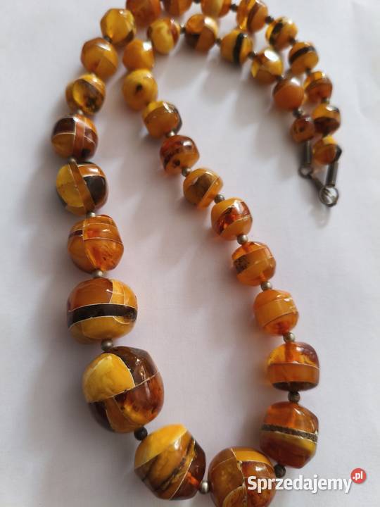 Naszyjnik Bursztyn Vintage Białystok sprzedam