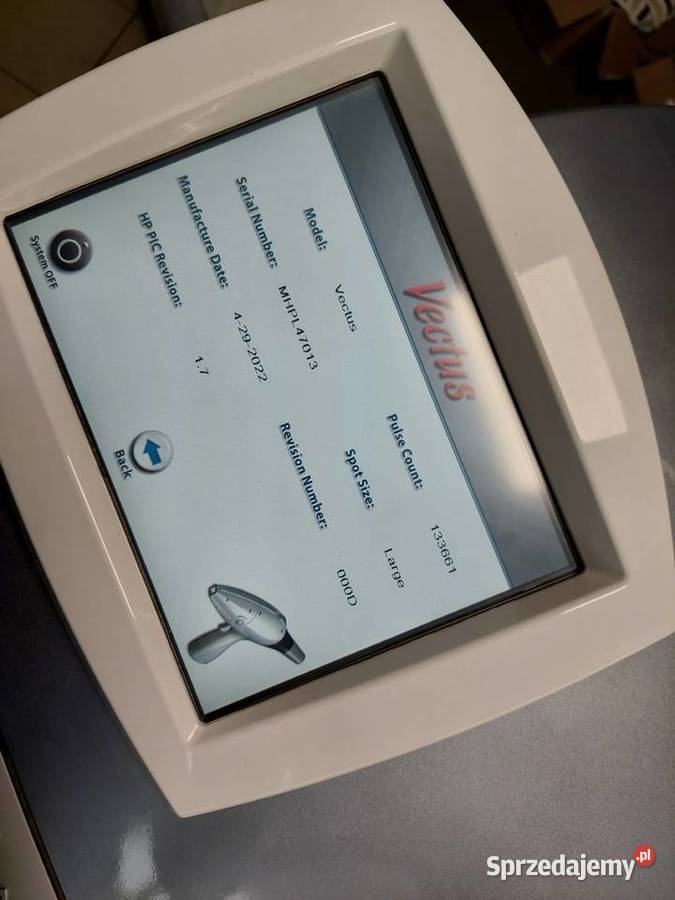 Vectus LASER DO DEPILACJI 2015 Pełnym Wyposażenie salonów Bydgoszcz