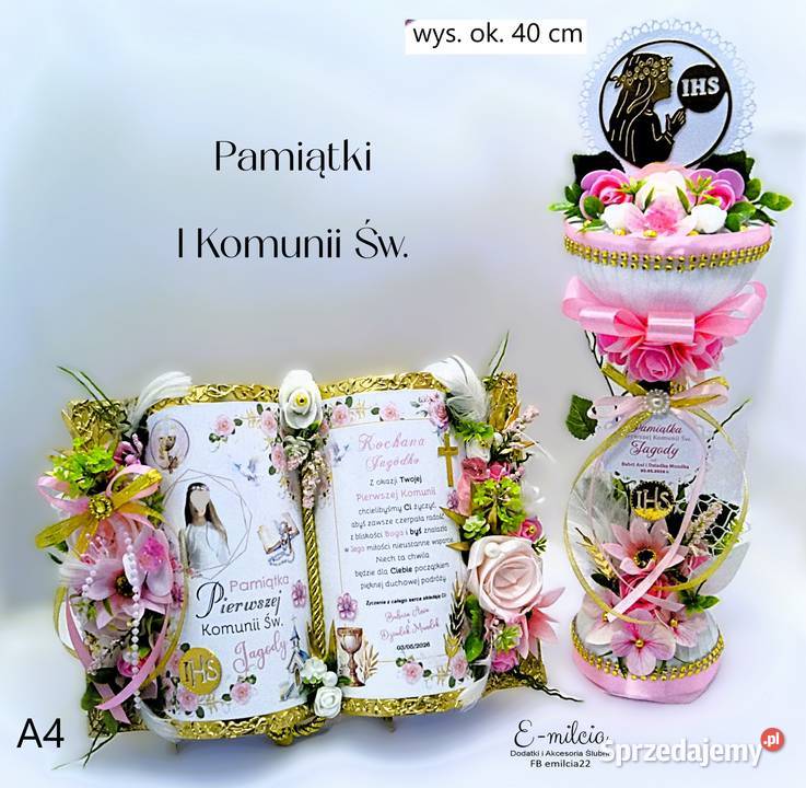 Pamiątki z okazji Pierwszej Komunii Świętej