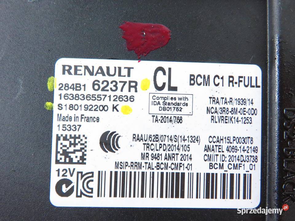 MODUŁ BCM RENAULT ESPACE V JR 284B16237R sprzedam
