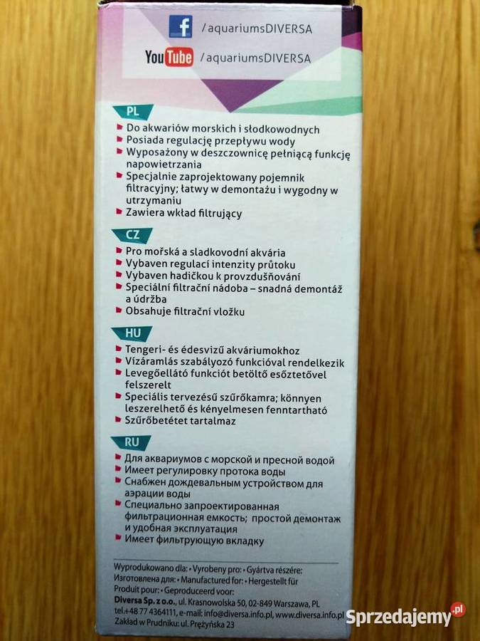 Filtr Claro 200 wewnętrzny akwarystyczny z Warszawa