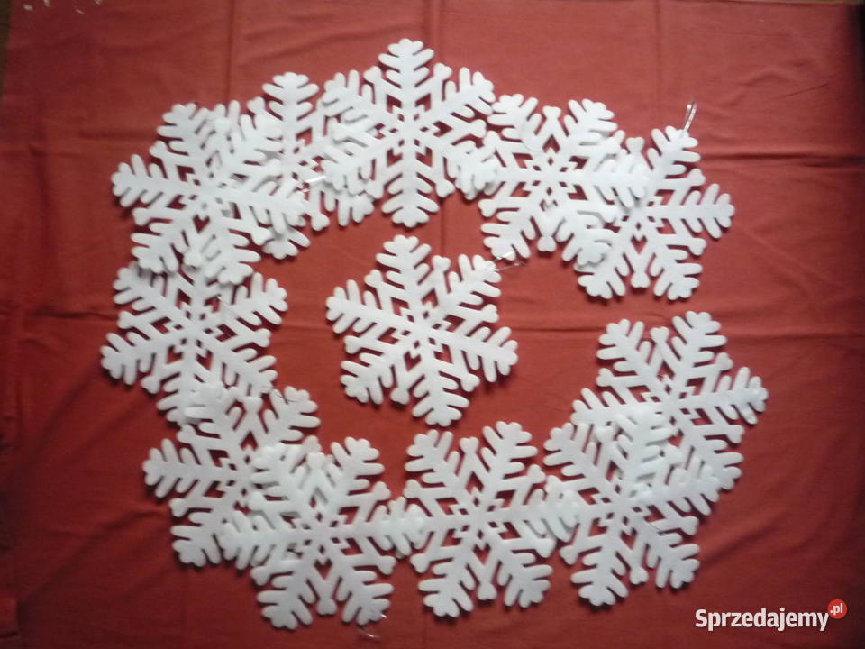 6 sztuk duże gwiazdki Śnieżynki piankowe Nowe Szczecin