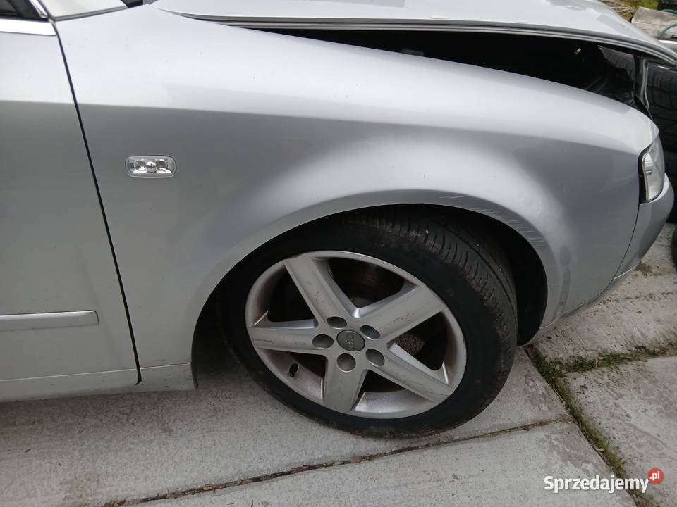 Błotnik prawy przód Audi A4 B6 LY7W gotowy do śląskie Szczerbice