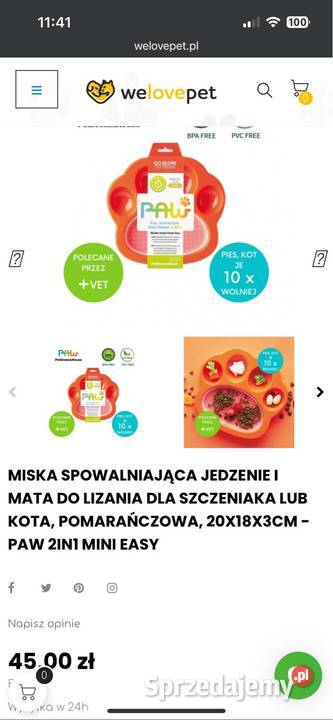 Miski spowalniające jedzenie zabawka Kraków sprzedam