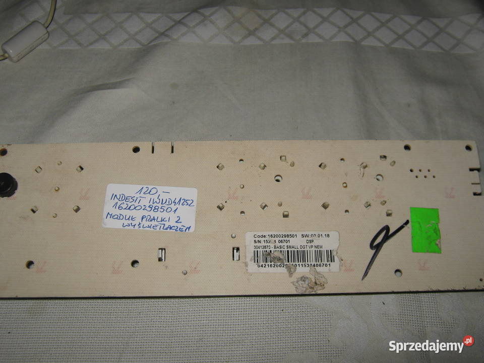 INDESIT IWUD 41252 16200298501 MODUŁ PRALKI Z Nowy Sącz sprzedam