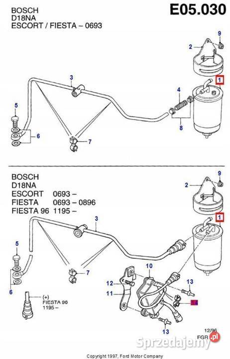 FILTR PALIWA FORD ESCORT MK4 FIESTA MK3 18 Motoryzacja