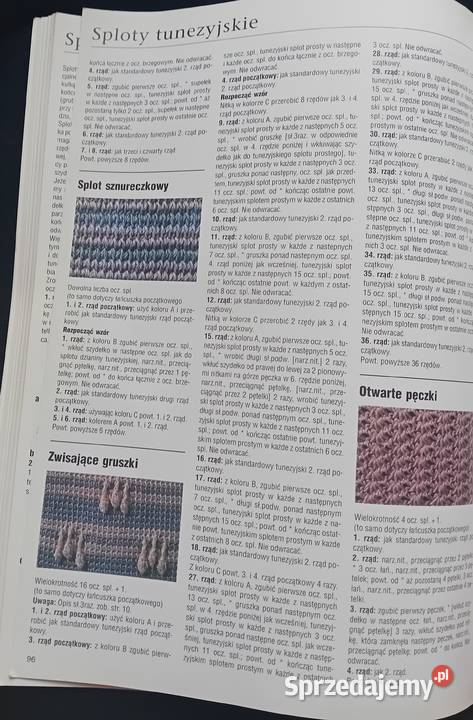 Szydełkowanie 275 splotów Wydawn RM 2004 r Koźminek