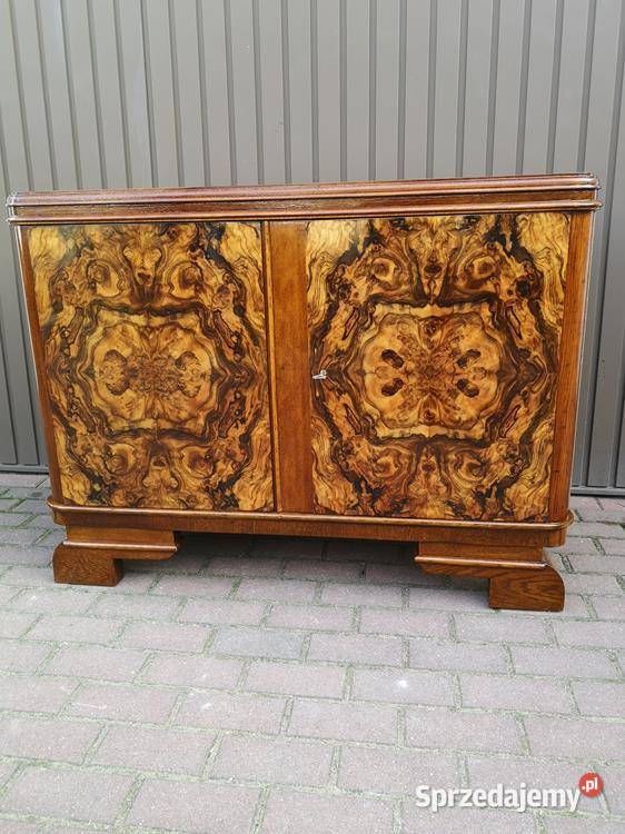 Komoda Pomocnik ARTDECO Orzech Stara Antyk Swarzędz
