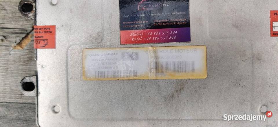 STEROWNIK SILNIKA KOMPUTER PEUGEOT 206 2005 14 osobowe Czujniki i sterowniki śląskie