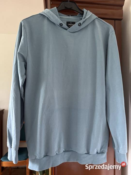 Bluza męska M Carry niebieska z kapturem z Częstochowa