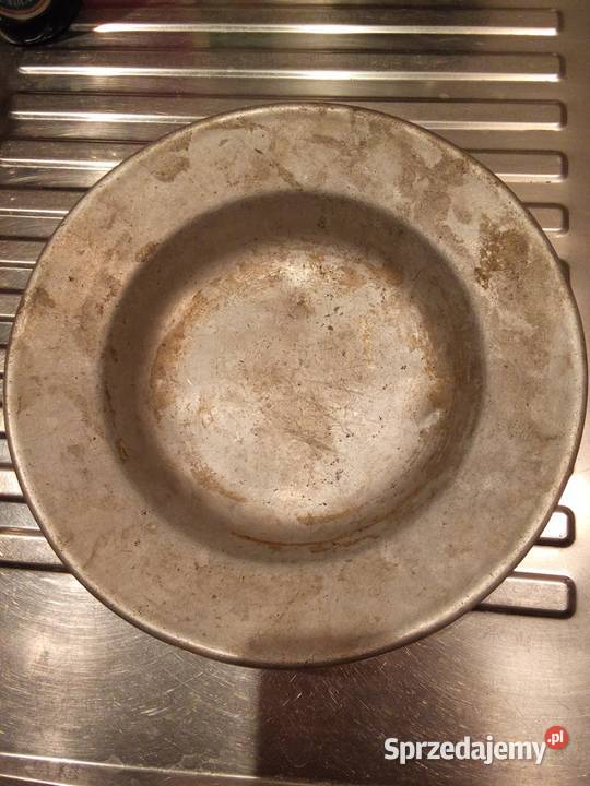 Talerz aluminiowy zabytkowy Chojnów