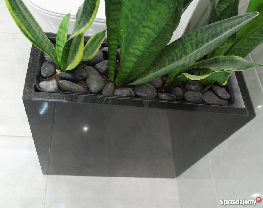 Glamour OSŁONKA Donica 55x55x20 LACOBEL BROKAT czarny Łódź