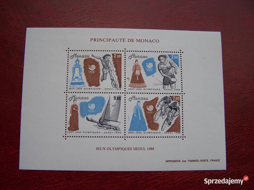 Monako 1988 MNH Sport Olimpiada Seul 88