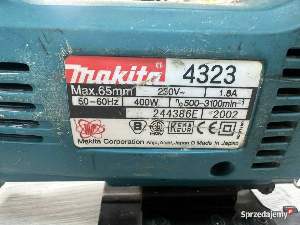 Wyrzynarka Makita 4323 400W Elbląg sprzedam