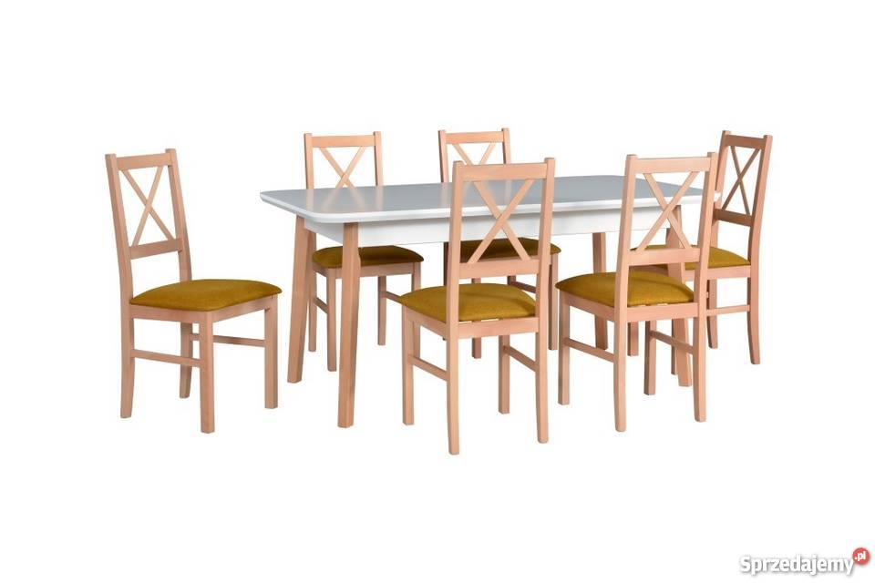 Stół Oslo 7 + 6 Krzeseł Nilo 10