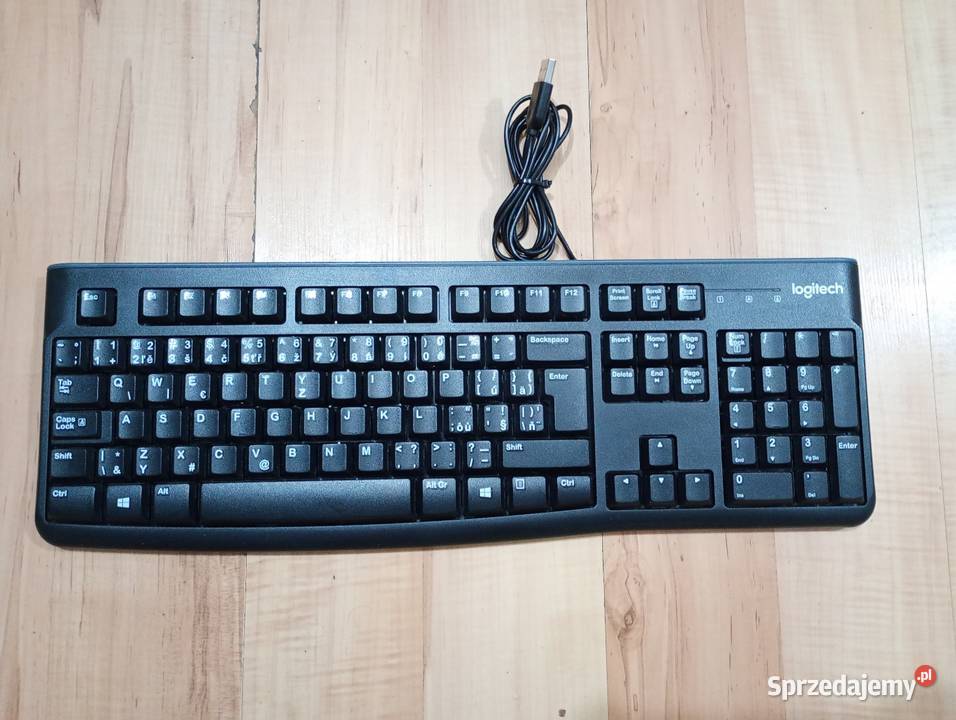 klawiatura Logitech MK120 kabel USB czarna nowa USB zachodniopomorskie Szczecin