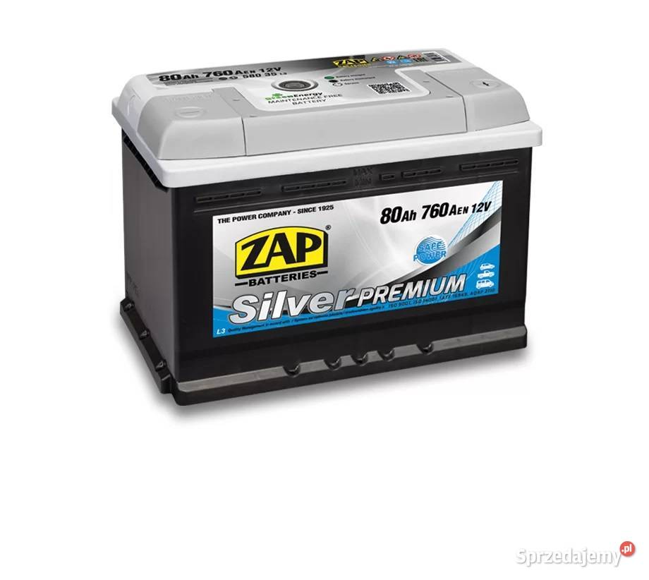 Akumulator Zap Silver Premium 80Ah 760A Gdynia
