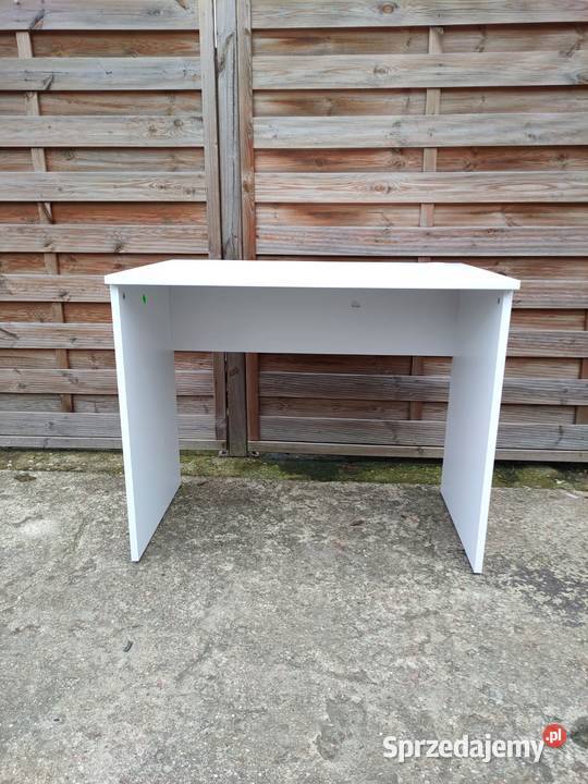 Białe biurko proste 90x60 duża ilość