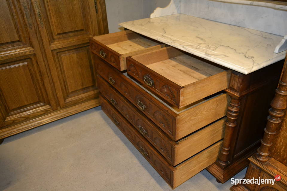 toaletka neorenesansowa 1900 dąb