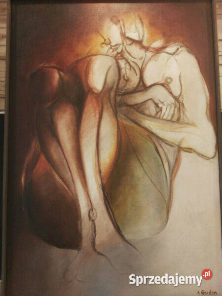 OBRAZ Akt olej ANDRZEJ GORDON Warszawa