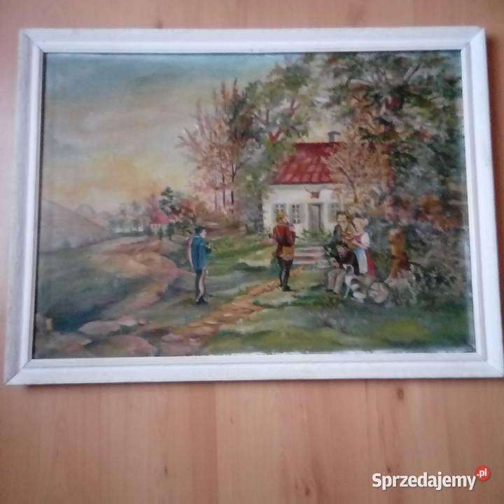 Obraz piekny recznie malowany Bogatynia