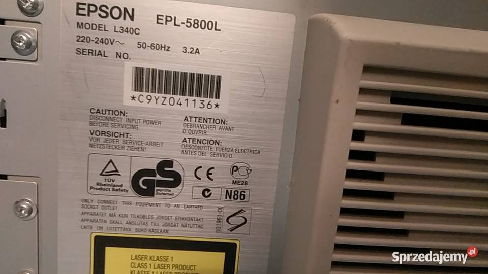 Drukarka laserowa Epson EPL5800L