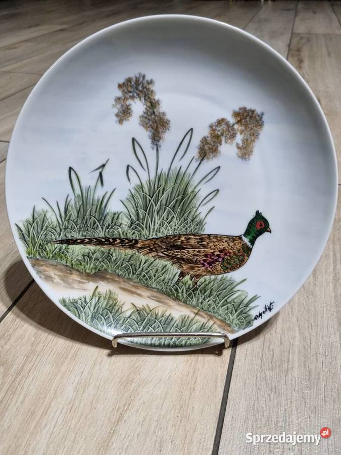 Talerz dekoracyjny Myśliwski wielkopolskie Wola Podłężna sprzedam