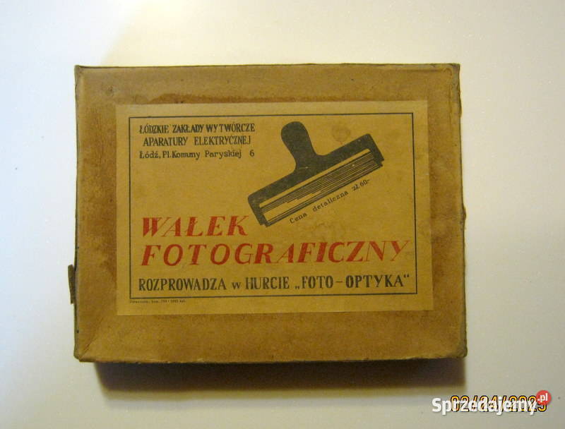 Żeliwny wałek fotograficzny