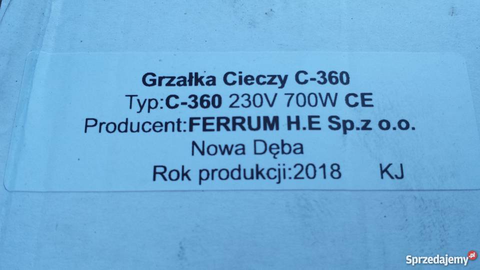 Grzałka bloku podgrzewacz płynu wody Ursus C330 Radom