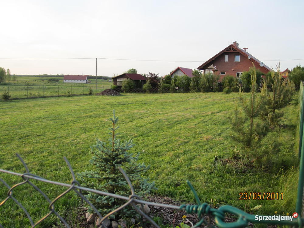 DZIAŁKA BUDOWLANA OGRODZONA PASYM BOCIANIA Pasym