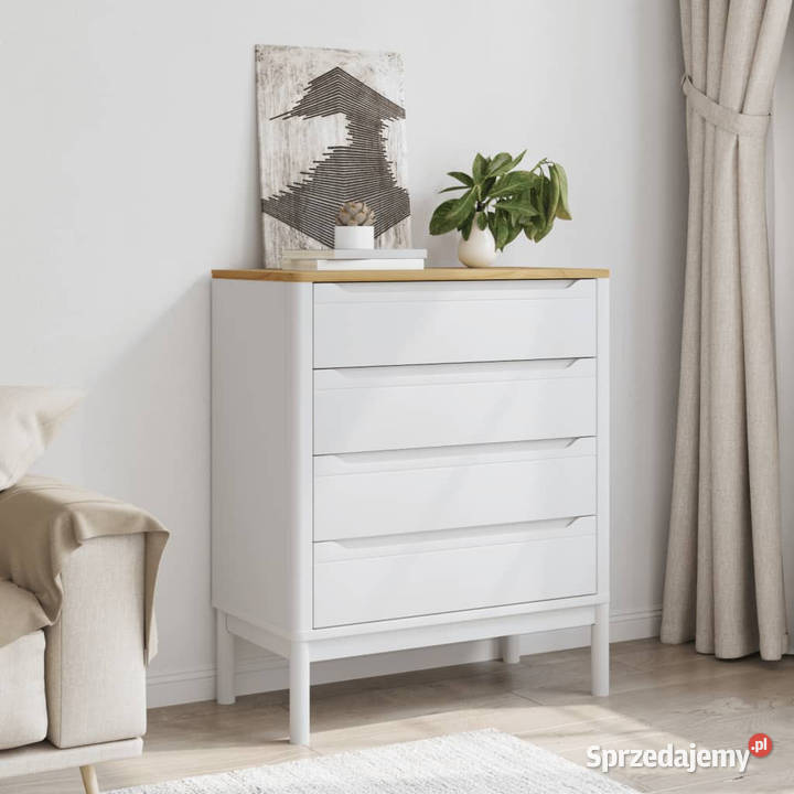 Komoda FLORO biała lite drewno sosnowe WM374009 sprzedam