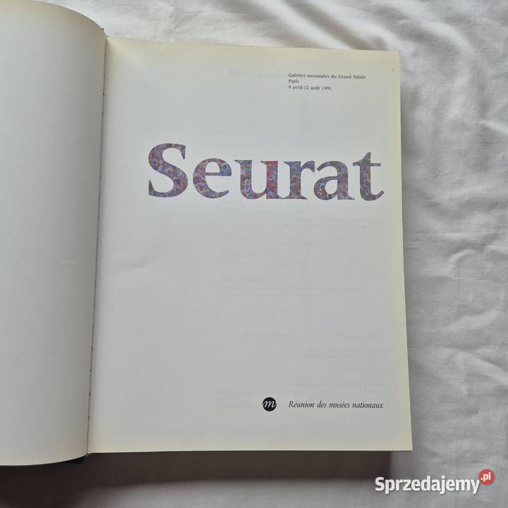 Seurat katalog wystawy w Grand Palais 1991r Brzesko