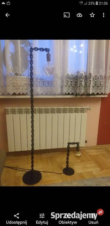 Loft lampy z łańcucha komplet Oświetlenie