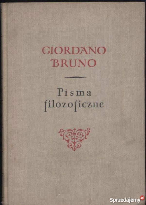 PISMA FILOZOFICZNE BRUNO GIORDANO Rzeszów