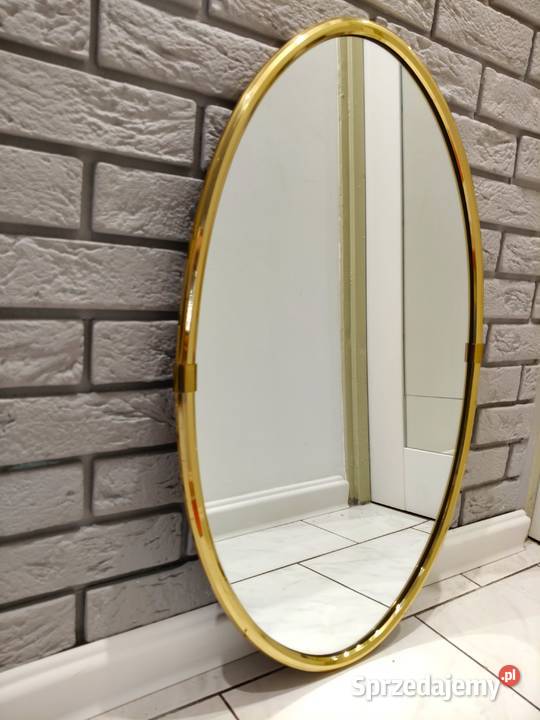 Owalne lustro z lat 60 80x51midcentury modern Kalisz